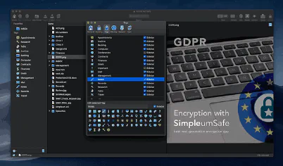 SimpleumSafe schützt vertrauliche Dateien in einem verschlüsselten Safe.