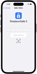 Safe mit Face ID öffnen – Deutsch