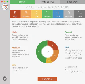 Check results overview – English