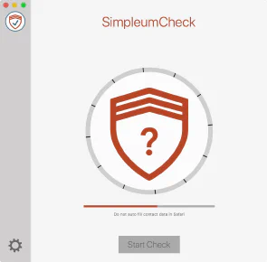 Security check in progress – English