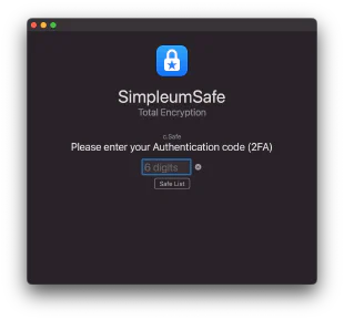 Open a safe with two-factor authentication – English