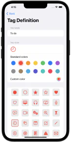 Edit tags – English