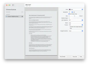 Scan documents on Mac – English