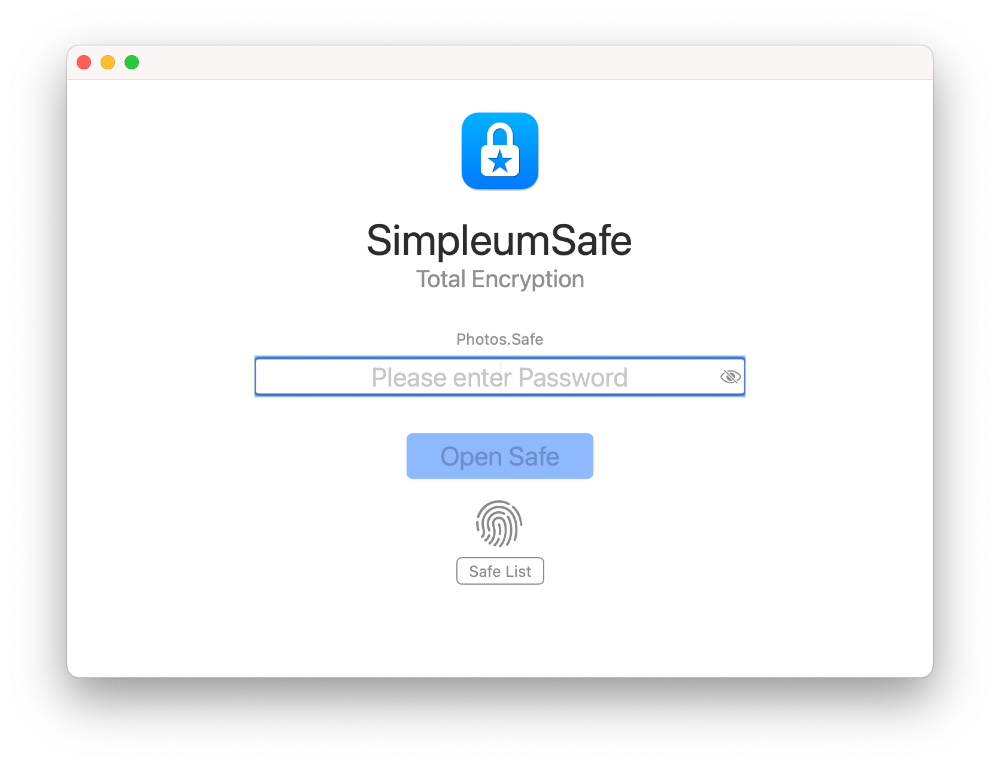 Open Safe with Touch ID on Mac