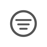 Symbol der Schaltfläche Erweiterte Suche: ein Kreis mit drei waagerechten Linien, die nach unten kürzer werden.
